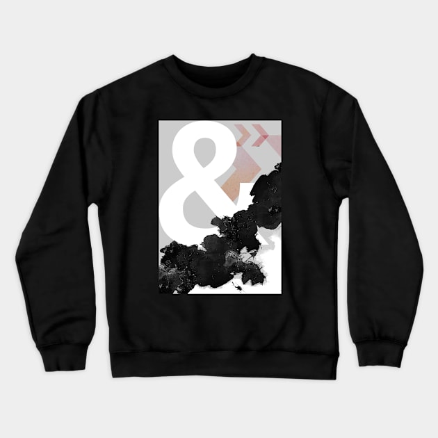 Abstract Ampersand Crewneck Sweatshirt by UrbanEpiphany